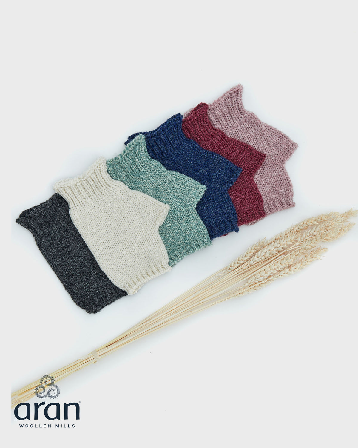 Ladies Supersoft Merino Wool Fingerless One Size Mitts by Aran Mills - 8 Colours