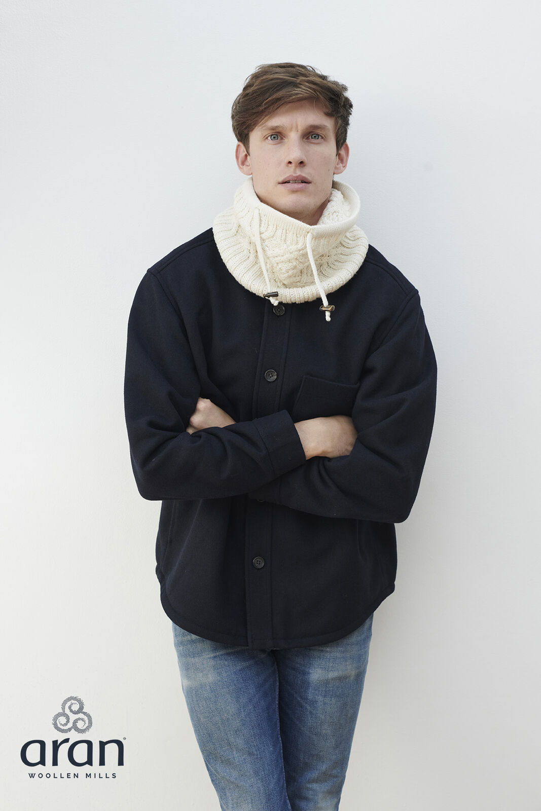 Men&#39;s Supersoft Merino Wool Neckwarmer by Aran Mills - 6 Colours