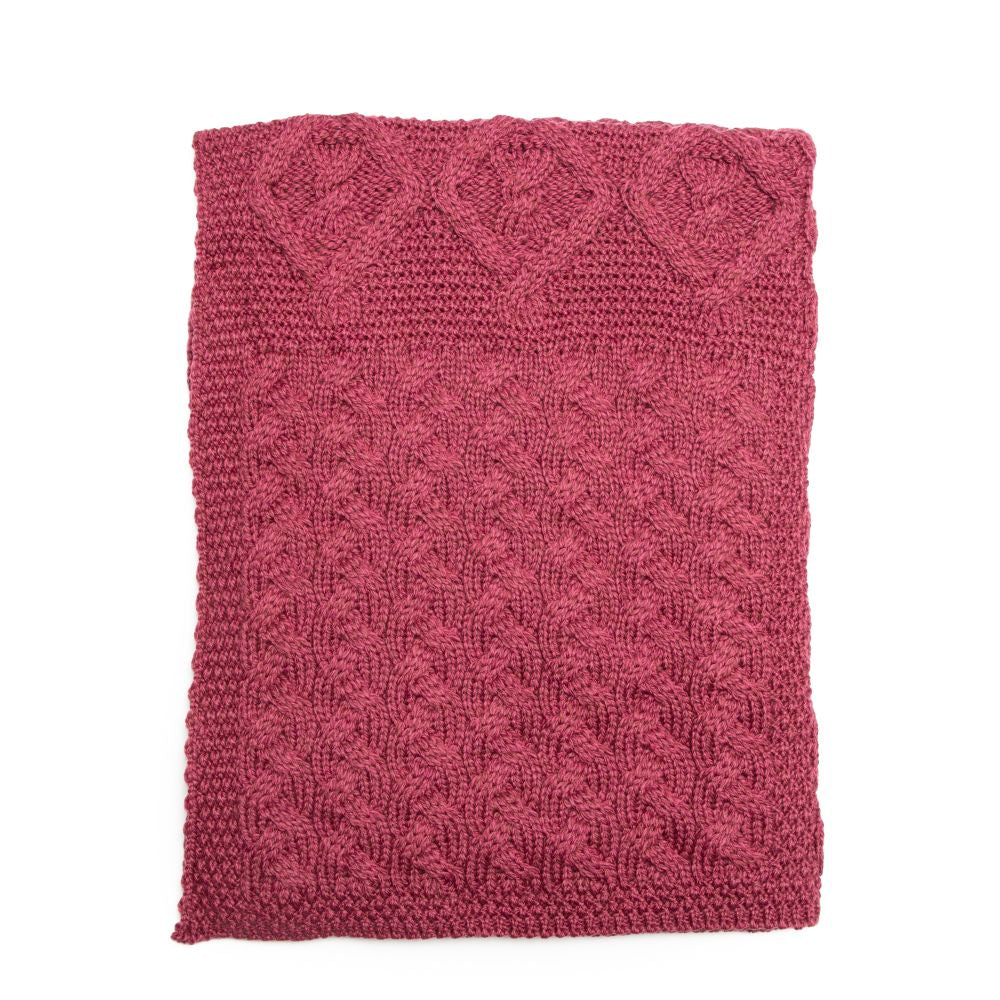 Supersoft Merino Wool Mixed Weave Blanket/Cover by Aran Mills - 5 Colours