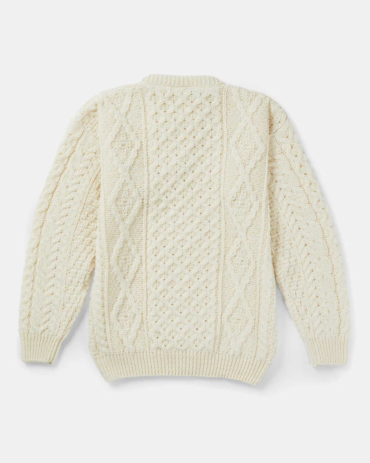 Mens Worsted Wool Sweater by Aran Mills