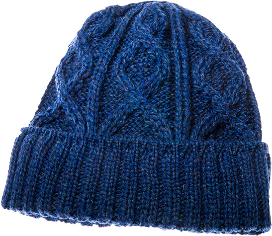 Men&#39;s Supersoft Merino Wool Zig-zag Cable Hat by Aran Mills - 5 Colours