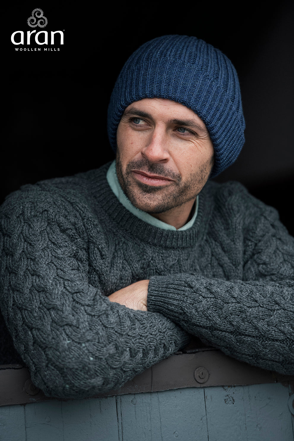 Men&#39;s Supersoft Merino Wool Rib Knit Hat by Aran Mills - 6 Colours