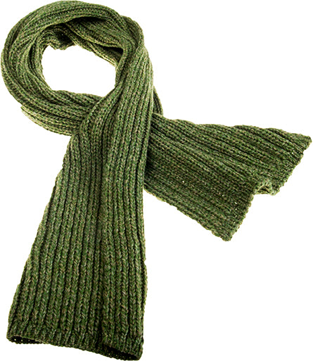 Men&#39;s Supersoft Merino Wool Rib Knit Scarf by Aran Mills - 4 Colours