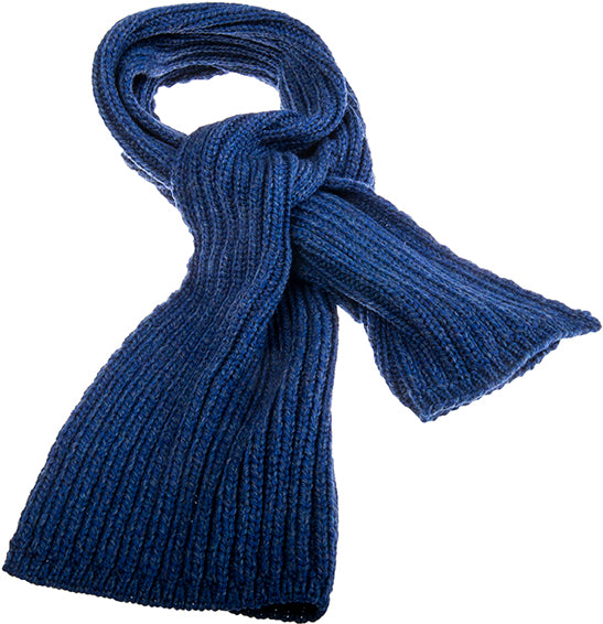 Men&#39;s Supersoft Merino Wool Rib Knit Scarf by Aran Mills - 4 Colours