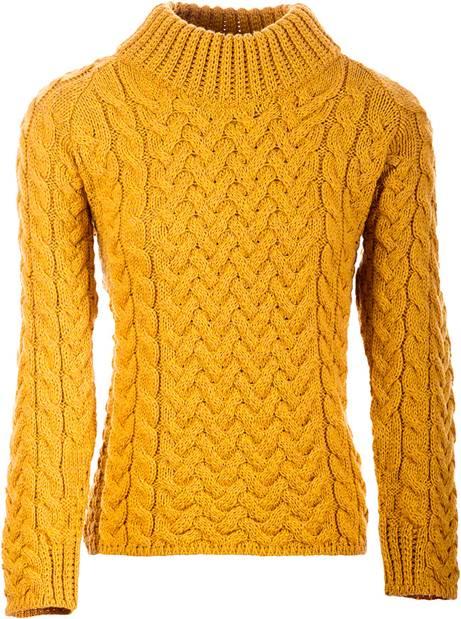 Ladies Merino Wool Shaped Crew Neck Sweater by Aran Mills