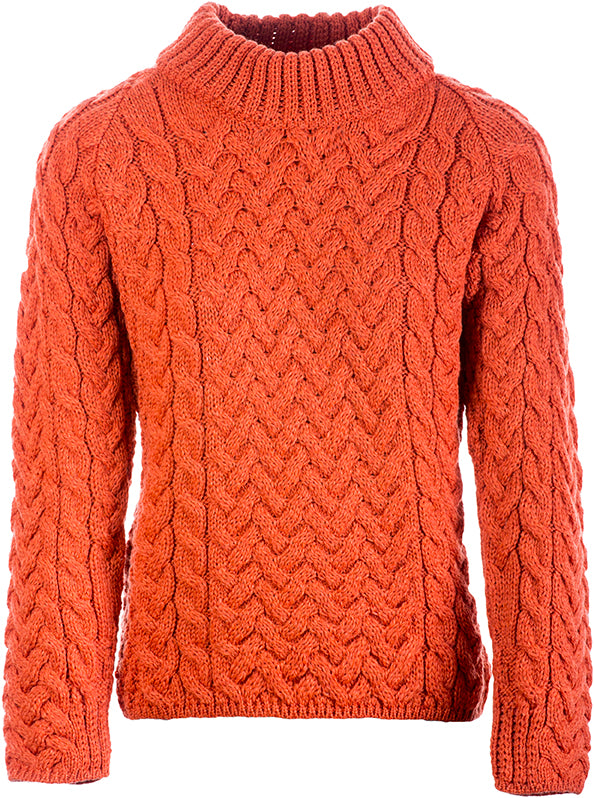 Ladies Merino Wool Shaped Crew Neck Sweater by Aran Mills - 3 Colours