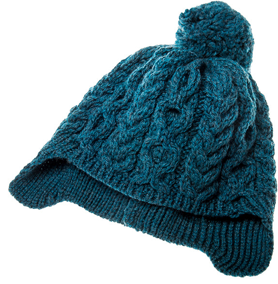 Childrens Supersoft Merino Wool Bobble Hat by Aran Mills - 4 Colours