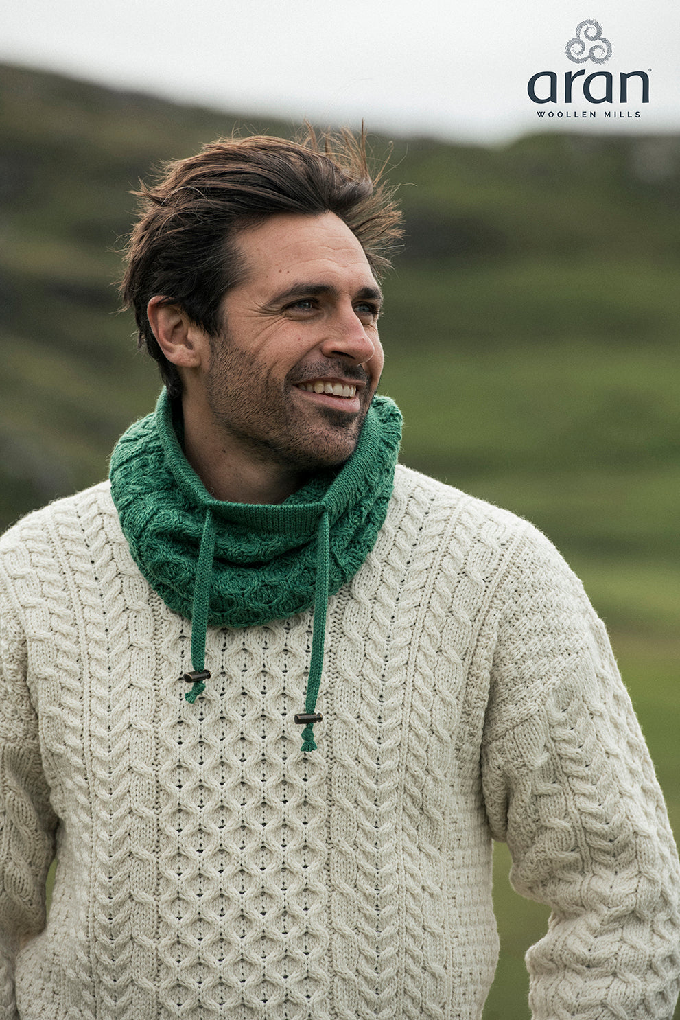 Men&#39;s Merino Wool Neckwarmer by Aran Mills - 4 Colours