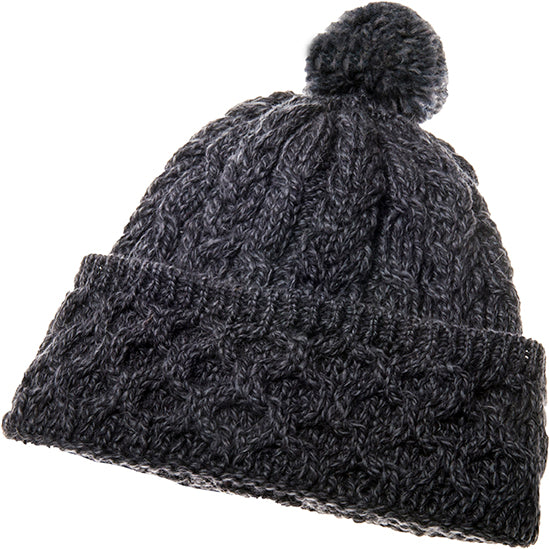 Men&#39;s Merino Wool Bobble Hat by Aran Mills - 4 Colours