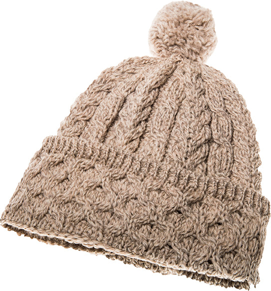 Men&#39;s Merino Wool Bobble Hat by Aran Mills - 4 Colours