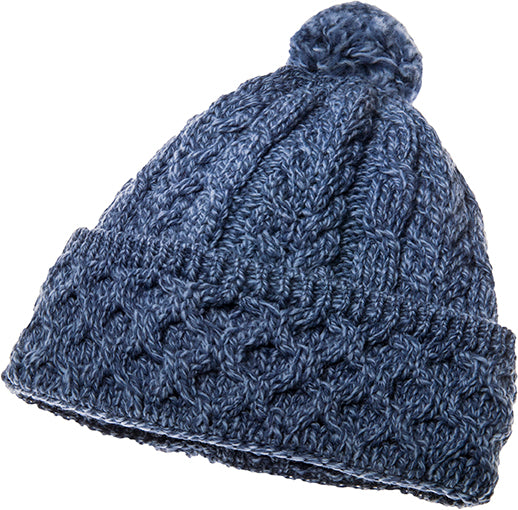 Men&#39;s Merino Wool Bobble Hat by Aran Mills - 4 Colours