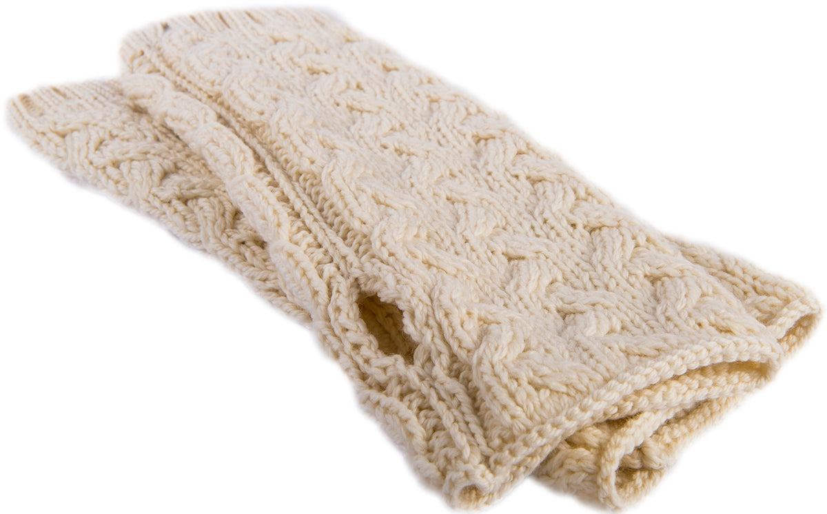 Ladies Supersoft Merino Wool Long Fingerless Mittens by Aran Mills - 5 Colours