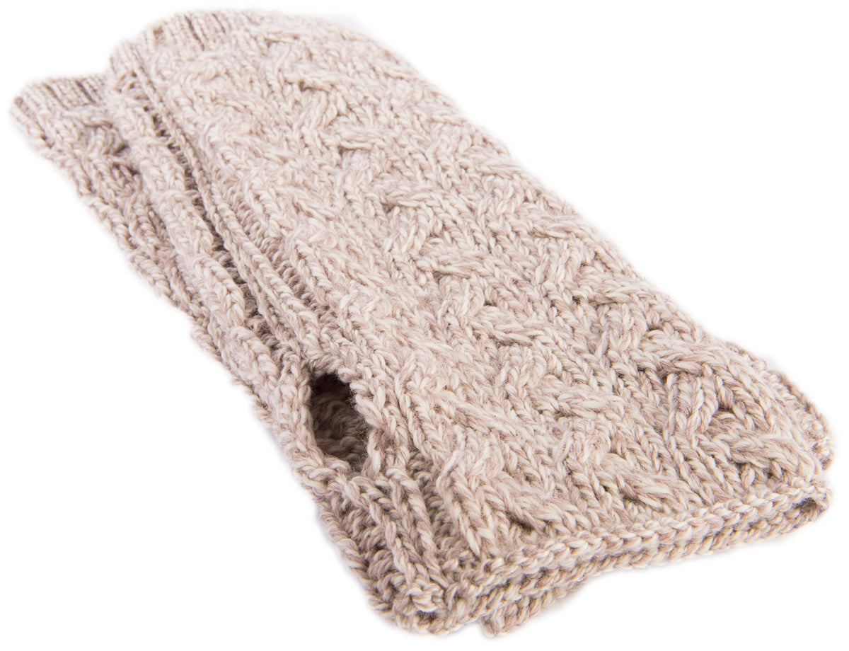 Ladies Supersoft Merino Wool Long Fingerless Mittens by Aran Mills - 5 Colours