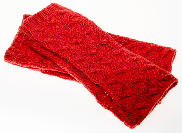 Ladies Supersoft Merino Wool Long Fingerless Mittens by Aran Mills - 5 Colours