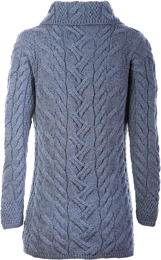 3 Button Long Supersoft Merino Wool Cardigan by Aran Mills