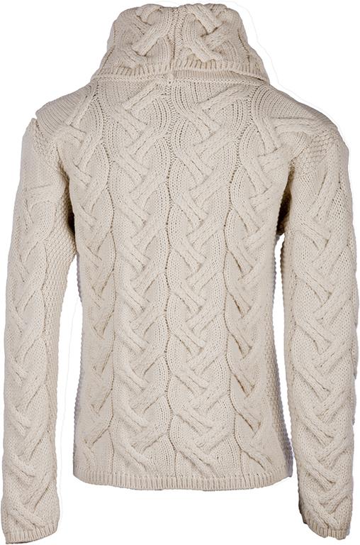 Ladies Supersoft Merino Wool Chunky Cable Sweater by Aran Mills - 5 Colours