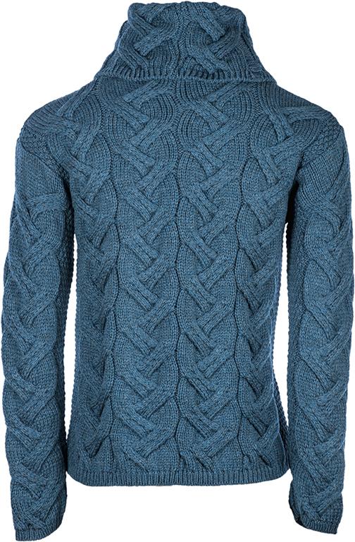 Ladies Supersoft Merino Wool Chunky Cable Sweater by Aran Mills - 5 Colours