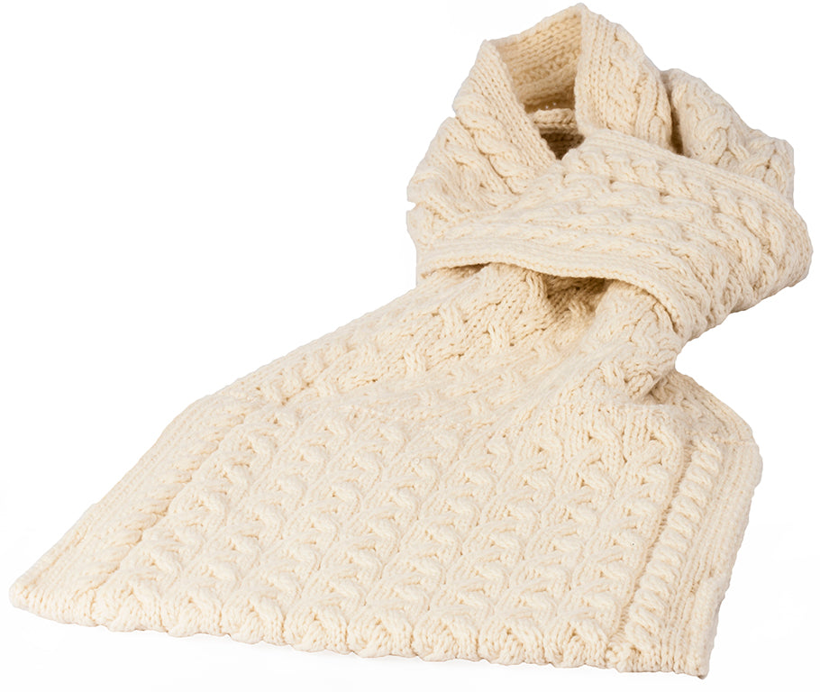 Ladies Supersoft Merino Wool Wide Scarf with Pockets by Aran Mills - 4 Colours