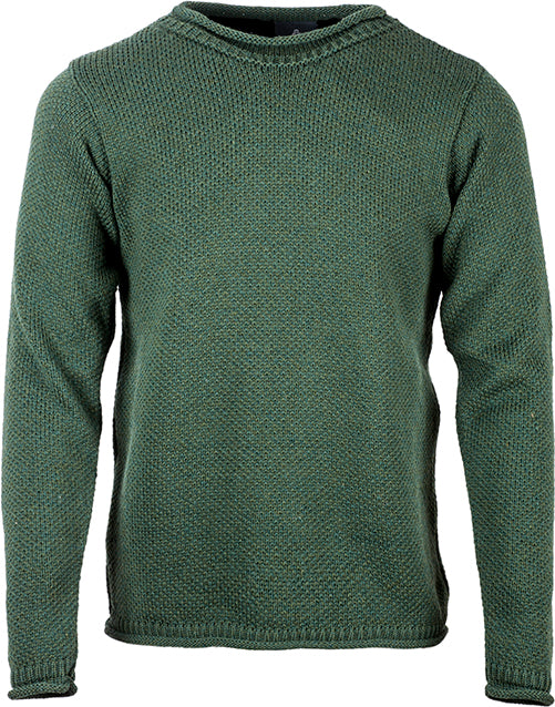 Men&#39;s Merino Wool Roll Neck Sweater by Aran Mills - 2 Colours