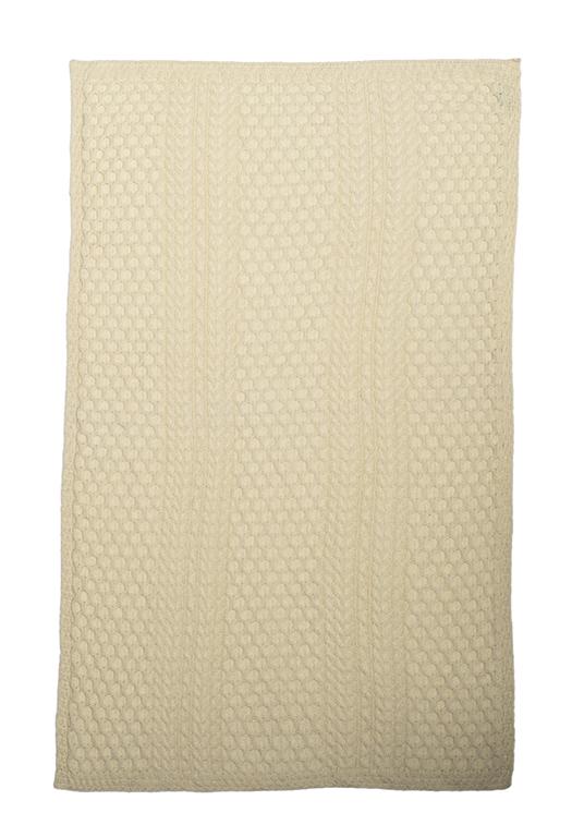 Worsted Wool Cable/Honeycomb Knit Blanket/Throw - 4 Colours