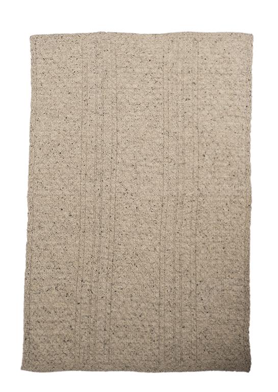 Worsted Wool Cable/Honeycomb Knit Blanket/Throw - 4 Colours