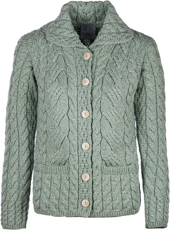 Ladies Supersoft Merino Wool Six Button Cardigan by Aran Mills - 7 Colours