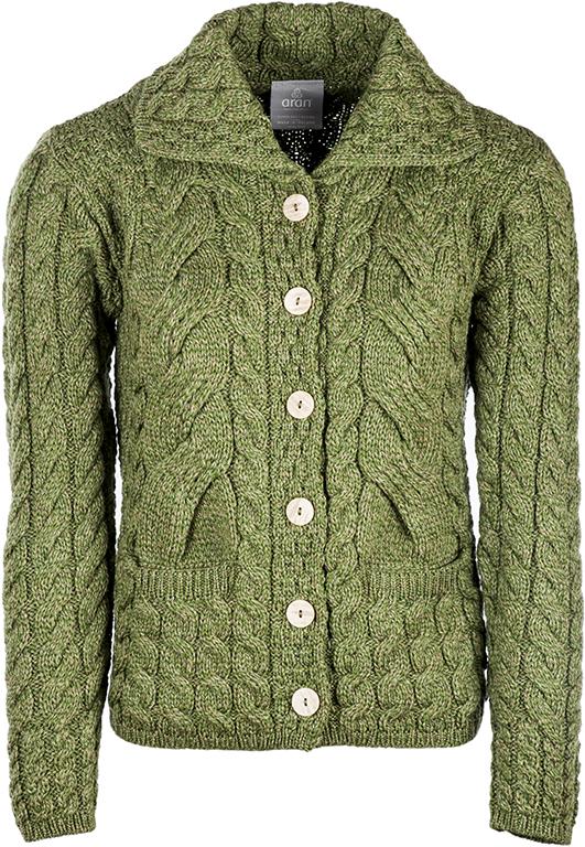 Ladies Supersoft Merino Wool Six Button Cardigan by Aran Mills - 7 Colours