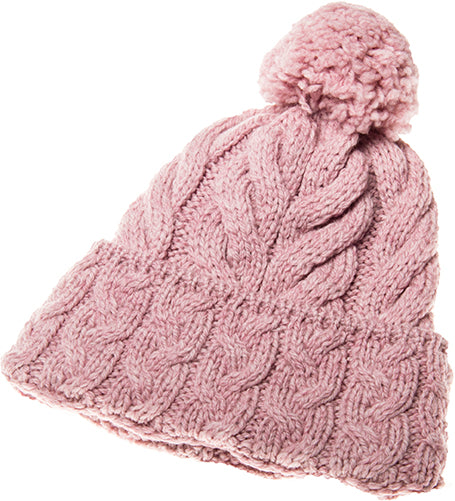 Ladies Supersoft Merino Wool Hat with Bobble by Aran Mills - 5 Colours