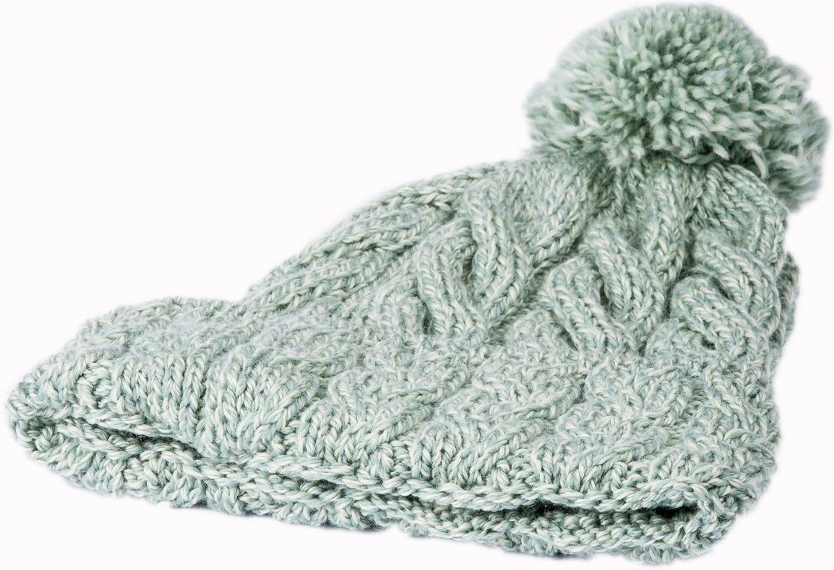 Ladies Supersoft Merino Wool Hat with Bobble by Aran Mills - 5 Colours