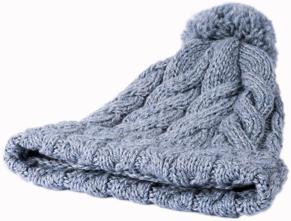 Ladies Supersoft Merino Wool Hat with Bobble by Aran Mills - 5 Colours